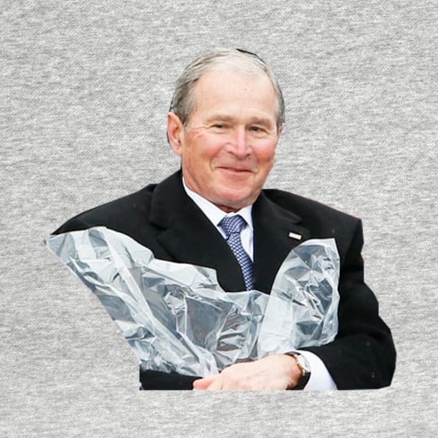 George W Bush Poncho Joy by tziggles